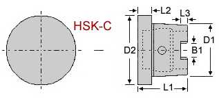 HSK-C drawing