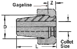 Universal Engineering Acura-Flex Collet drawing