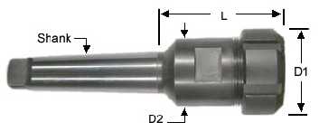 Acura-Flex/Grip Collet Chuck drawing