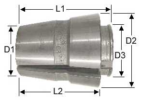 Balas C series Collets Drawing