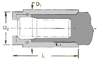 Type 04 Double Angle Collet Nut Drawing