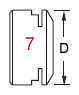 Slot ER Collet Chuck Lock Nut drawing