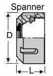 Spanner ER Collet Chuck Lock Nut drawing