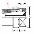 Hex ER Collet Chuck Lock Nut drawing