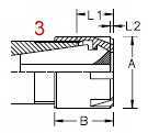 Spanner Mini ER Collet Chuck Lock Nut drawing