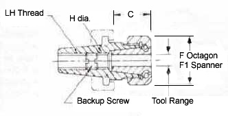 Kwik-Switch Acura-Series Collet Chuck drawing