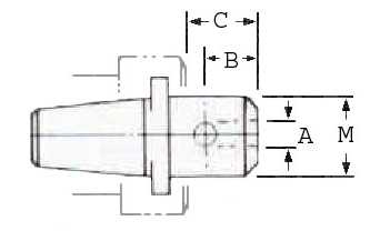 TSD Universal Kwik-Switch 200 End Mill Adapter drawing