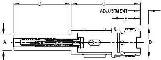 ACTH Adjustable Tension and Compression Quick-Change Tap Adapter Chuck - Drawing