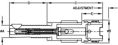 ACTH Adjustable Tension & Compression Quick-Change Tap Adapter Chuck - Drawing