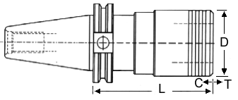Universal Engineering - Short Style Quick-Change Tension & Compression Tap Chuck - Drawing
