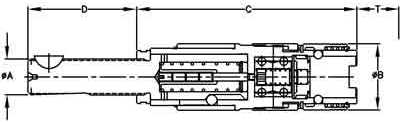 Floating Tension and Compression Quick-Change Tap Holder drawing