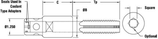Numertap 770 tap adapter drawing