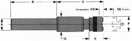 Universal Engineering Quick-Change T&C Tap Chuck drawing
