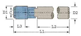 Key Drive Tap chuck Drawing
