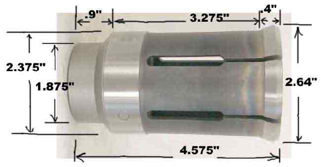 Unknown Collet #1 (Hardinge) drawing